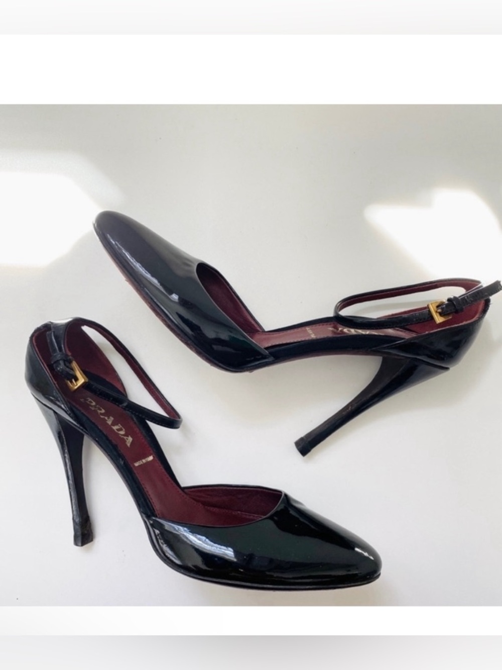 Prada patent leather heels